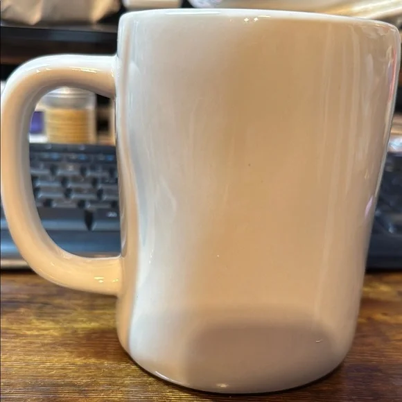 Rae Dunn Bunny Hugs Rabbit White Mug 19 Oz. NWT NEW WITH TAG - Picture 3 of 3
